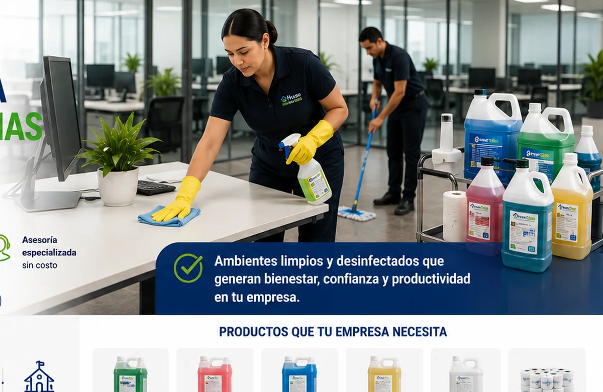 Limpieza de oficinas y corporativos con productos House Clean